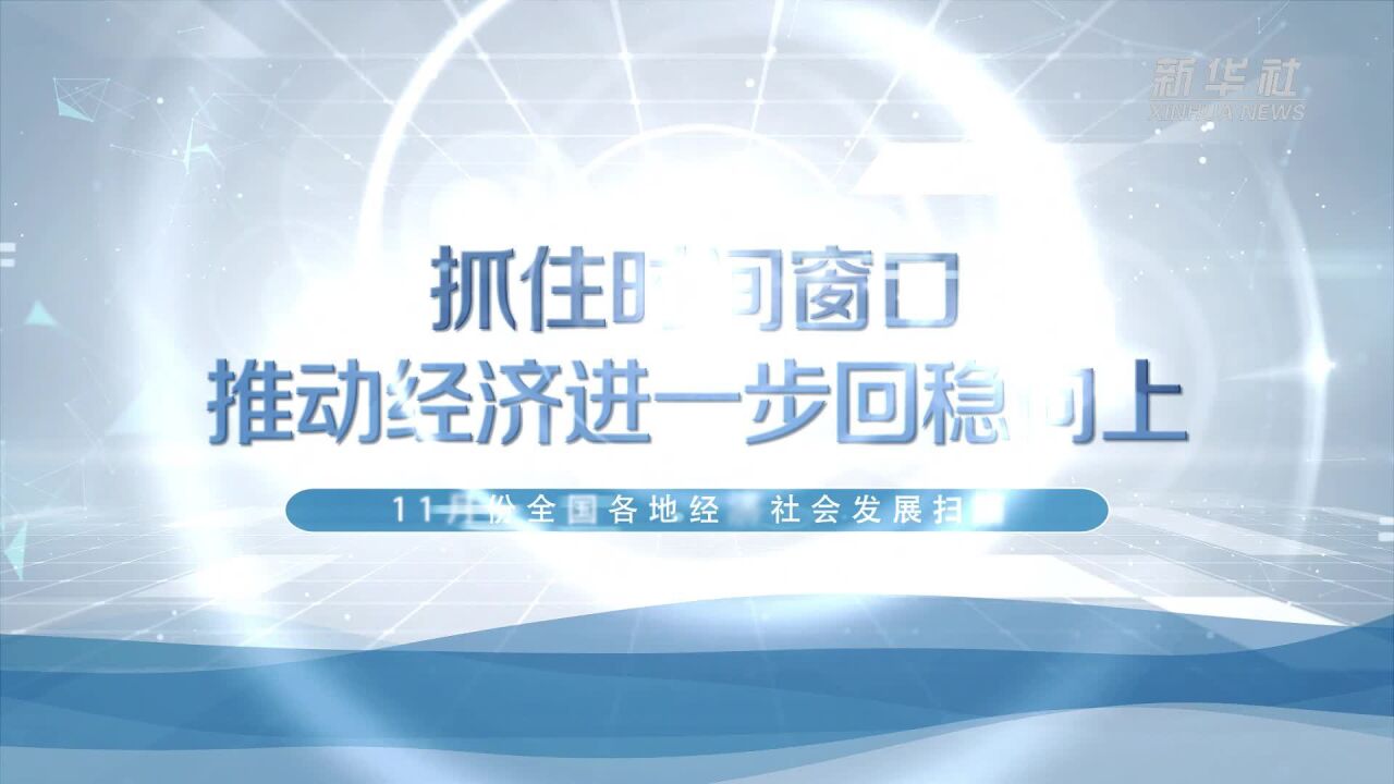 抓住时间窗口 推动经济进一步回稳向上——11月份全国各地经济社会发展扫描