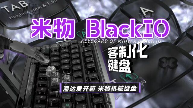 【键盘】有那味儿了!米物BlackIO客制化三模键盘开箱