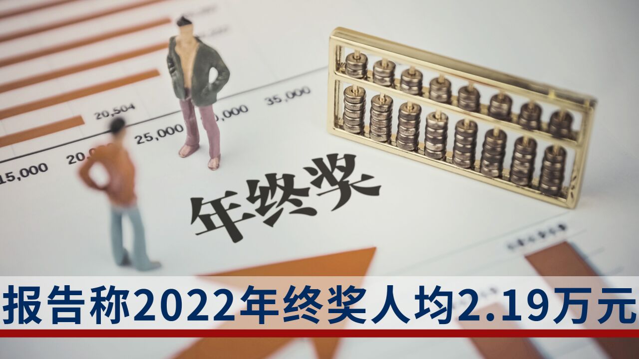 报告称2022年终奖人均2.19万元:一线城市近3万元