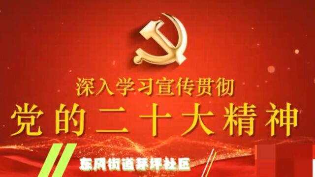 020 东风街道茅坪社区:深入学习贯彻党的二十大精神