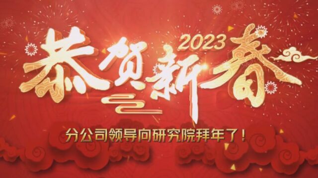 2023年分公司领导拜年视频