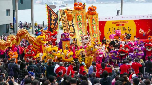 香港新年大庆典,舞龙舞狮迎春节,烟花汇演照亮维多利亚港