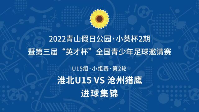 2022小葵杯2期U15组 淮北U15VS沧州猎鹰 进球集锦