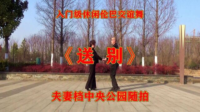 休闲伦巴交谊舞《送别》,美丽的中央公园跳上一曲,轻松自在