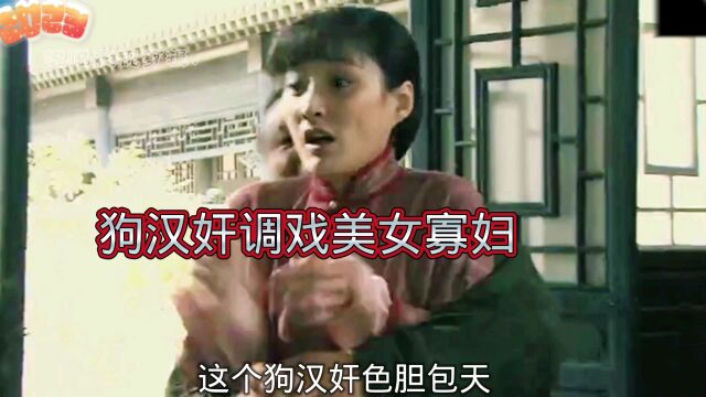 狗汉奸趁别人不在家,调戏美女寡妇,一个鬼子都不留,张继宗