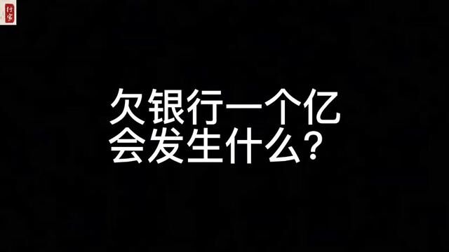 欠银行一个亿,会发生什么?#银行#司法拍卖#不良资产#风险管理#不良资产处置