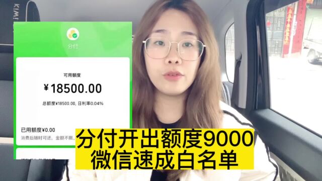 微信支付“备用金8000”有微信就可以?