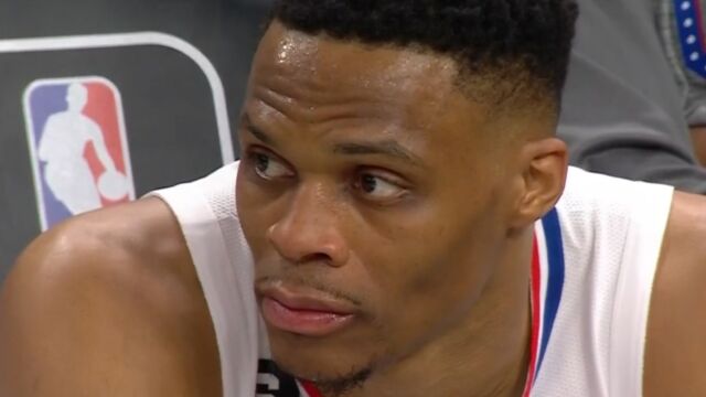 威少12中3仅8分：被放空5米+惨遭大帽！加盟快船0胜4负