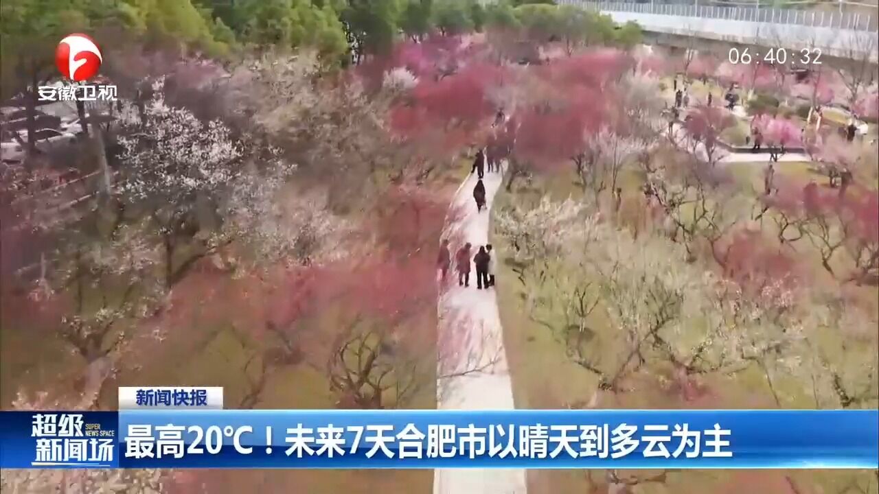 最高20℃!未来7天合肥市以晴天到多云为主