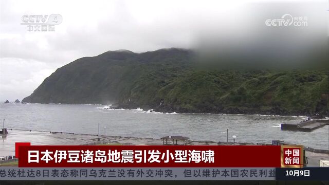 日本伊豆诸岛地震引发小型海啸