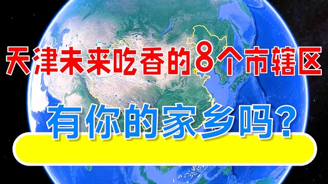 天津未来吃香的8个市辖区,有你的家乡吗?