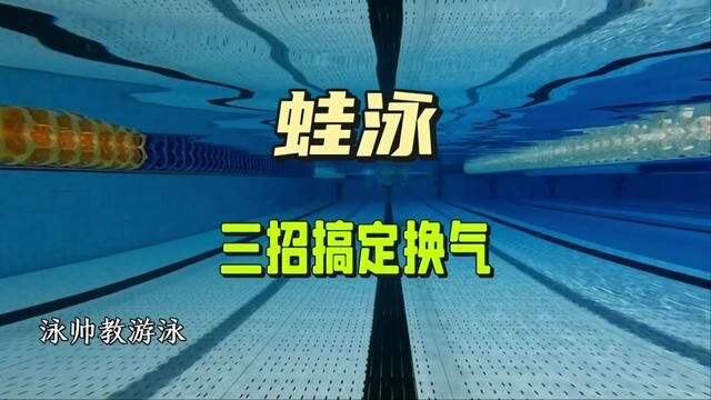 蛙泳三招搞定换气,彻底摆脱换气的困扰#游泳 #游泳培训 #游泳教学