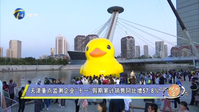 天津重点监测企业“十一”假期累计销售同比增57.8%