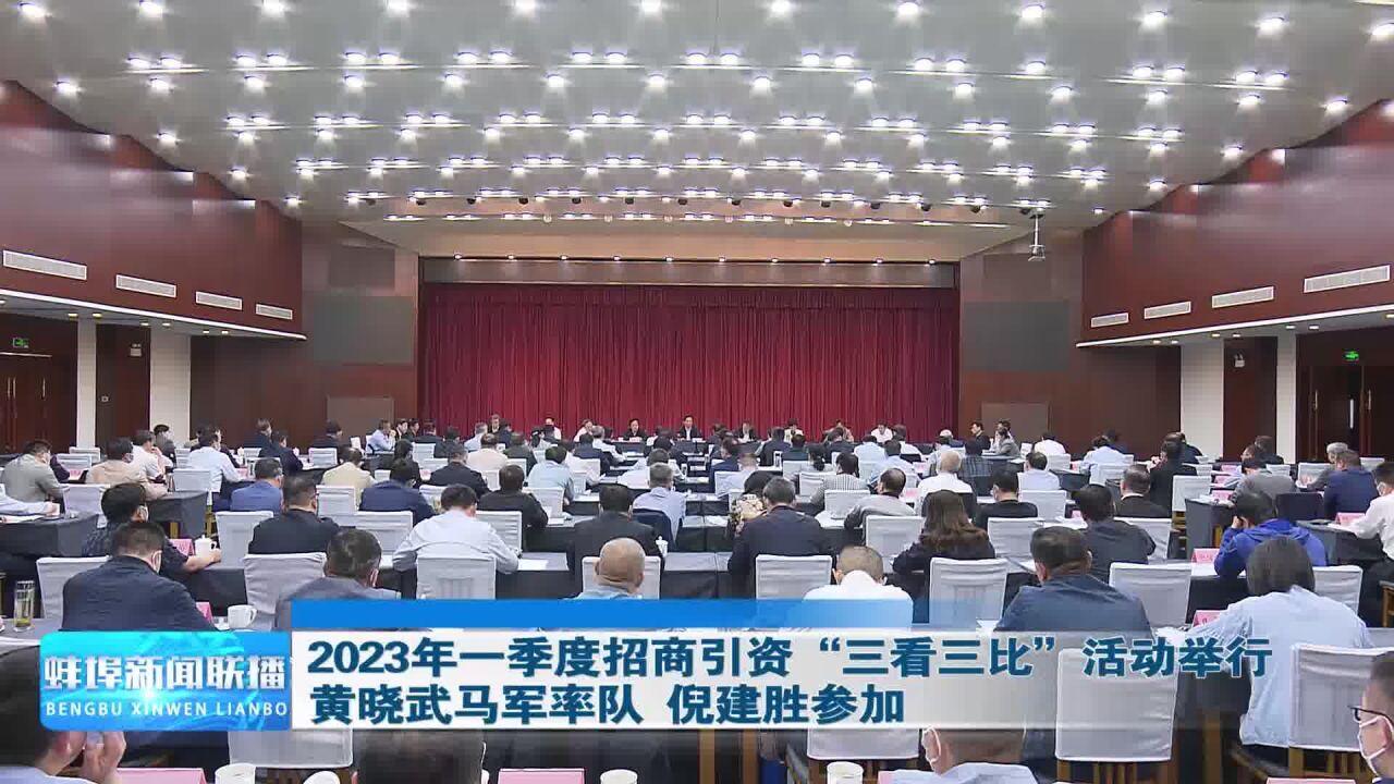 2023年一季度招商引资“三看三比”活动举行 黄晓武马军率队 倪建胜参加