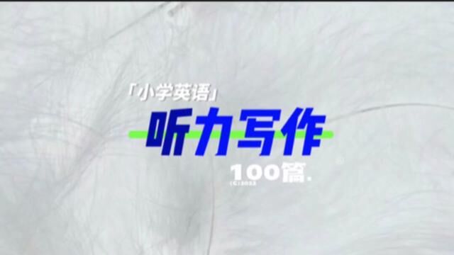 小学英语综合能力训练100篇#小学英语 #英语作文 #英语听力 #英语写作