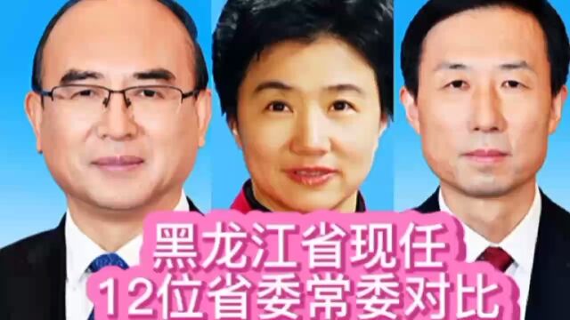 黑龙江省现任12位省委常委对比,湖北湖南共有5位,你了解谁