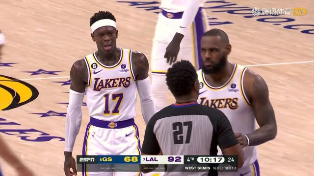 NBA西部半决赛：勇士vs湖人G3全场回放