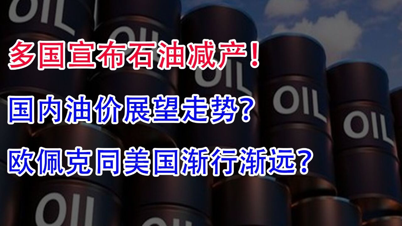 多国宣布石油减产!国内油价展望走势?欧佩克同美国渐行渐远?