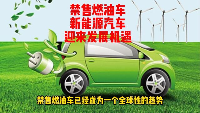 禁售燃油车,新能源汽车产业迎来发展机遇