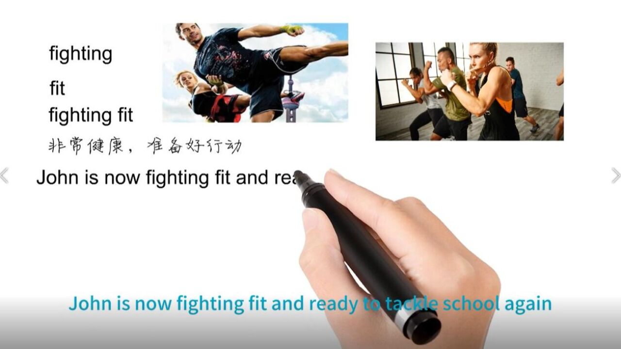 英语思维解密,为什么fighting fit表示非常健康,轻松学英语