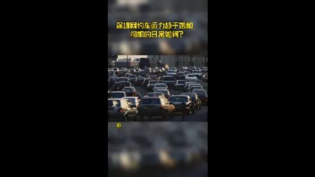 深圳网约车运力趋于饱和,司机的日常如何?