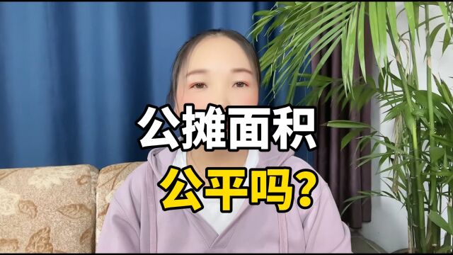 公摊面积公平吗?