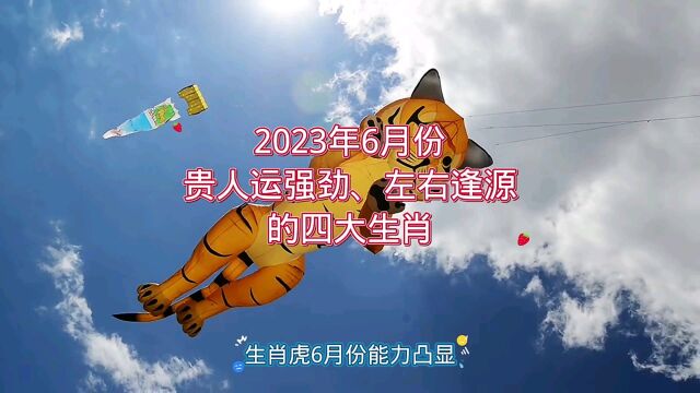 2023年6月份贵人运强劲、左右逢源的四大生肖