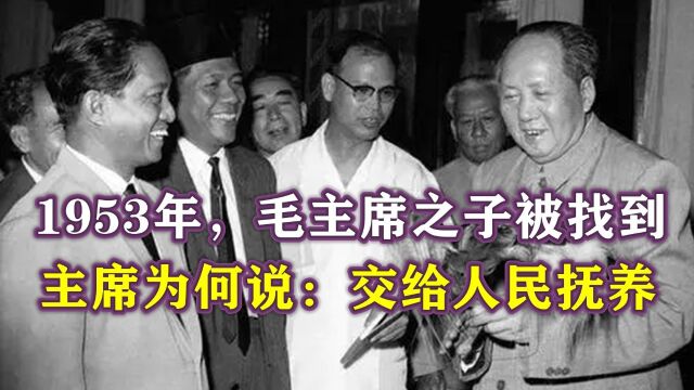 1953年,毛主席之子“小毛毛”被找到,主席为何说:交给人民抚养