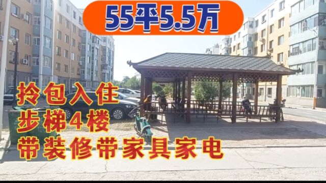 阜新市新邱区55平5.5万,带全部家具家电,位置好紧邻公园