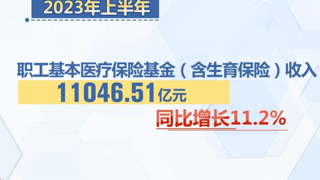 国家医保局:公布上半年基本医疗保险生育保险运行情况