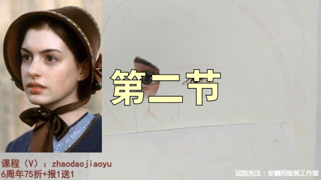 彩铅手绘“安妮海瑟薇”2——昭道ⷥ𞷧ƒˆ茜茜老师