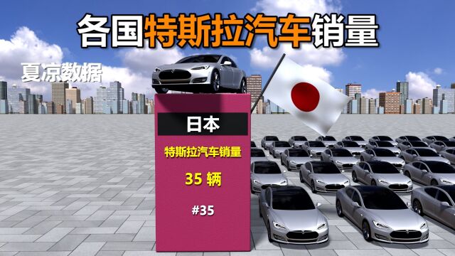 2022年各国特斯拉汽车销量排名对比