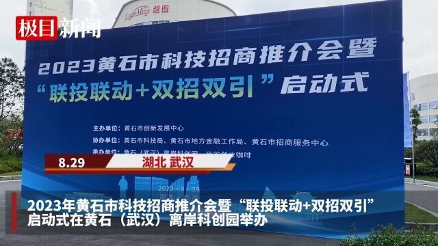 【视频】2023年黄石市科技招商推介会暨“联投联动+双招双引”启动