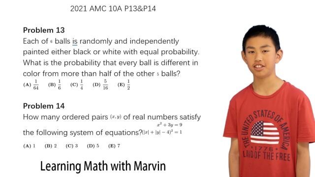 2021 AMC数学竞赛10A P13&P14 英语讲题