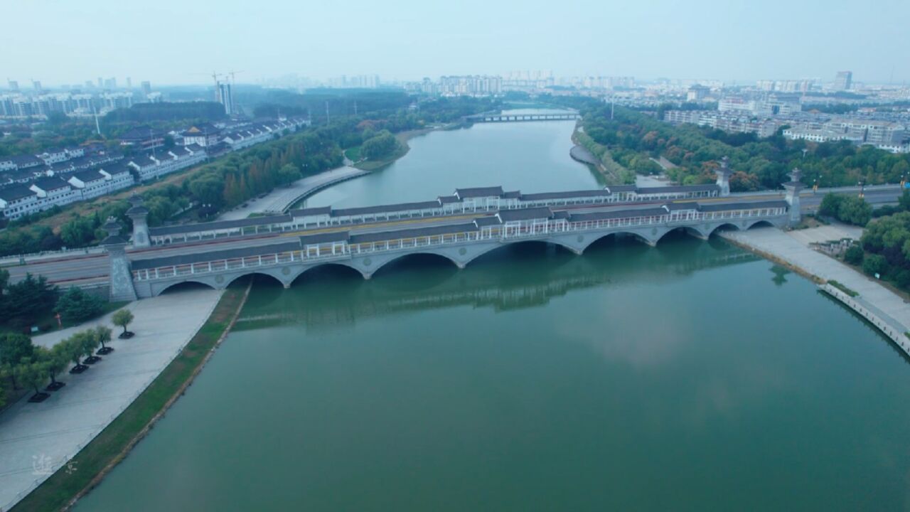 山东曲阜市沂河美丽绿色廊道