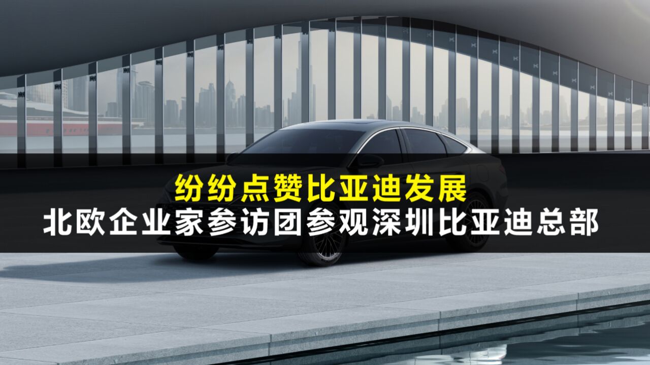 北欧企业家参访团参观深圳比亚迪总部,纷纷点赞比亚迪发展