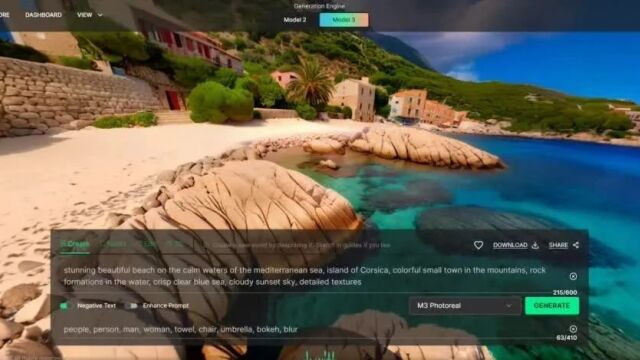 文本生成8k 360度全景世界 model 3重磅发布