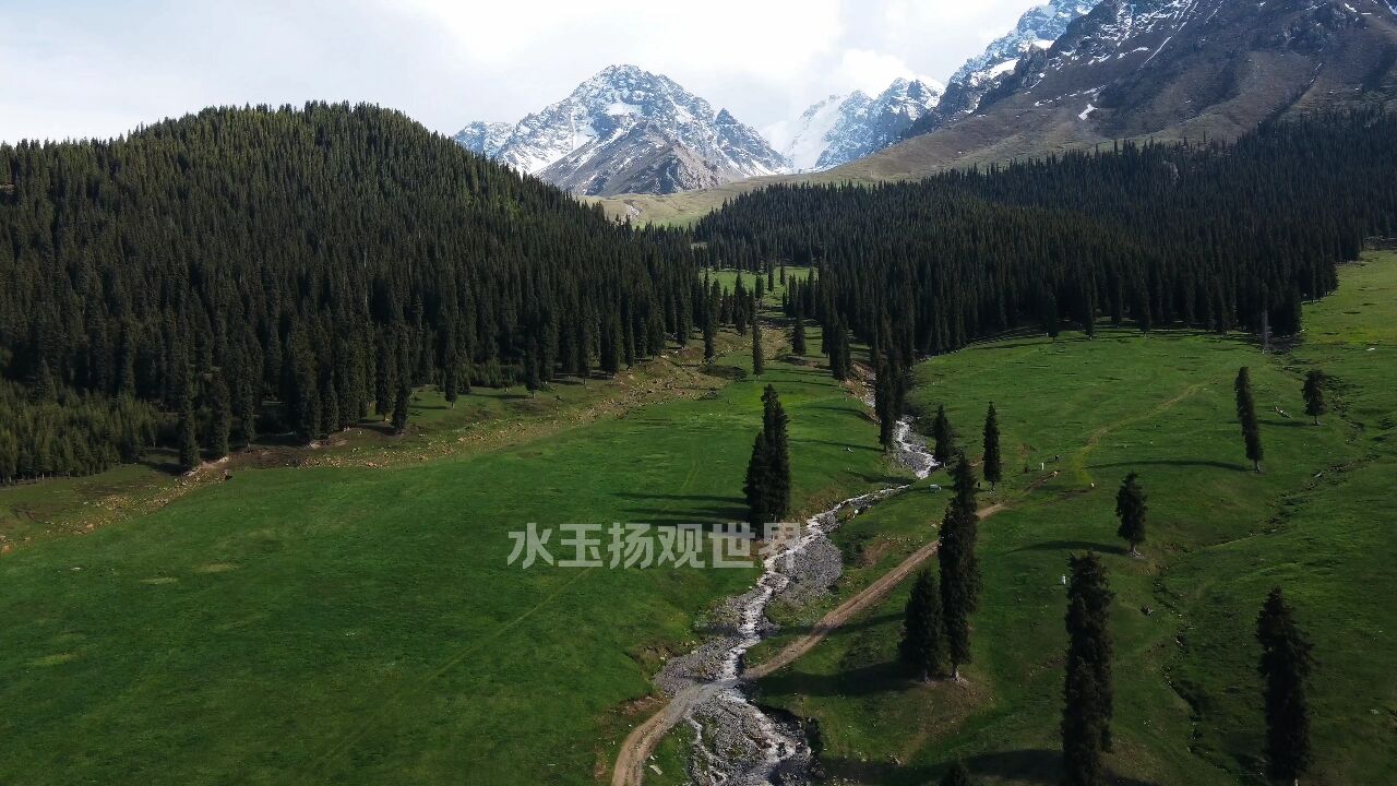 天空视角下的新疆鹿角湾非常漂亮,它是我眼中值得一去的景点