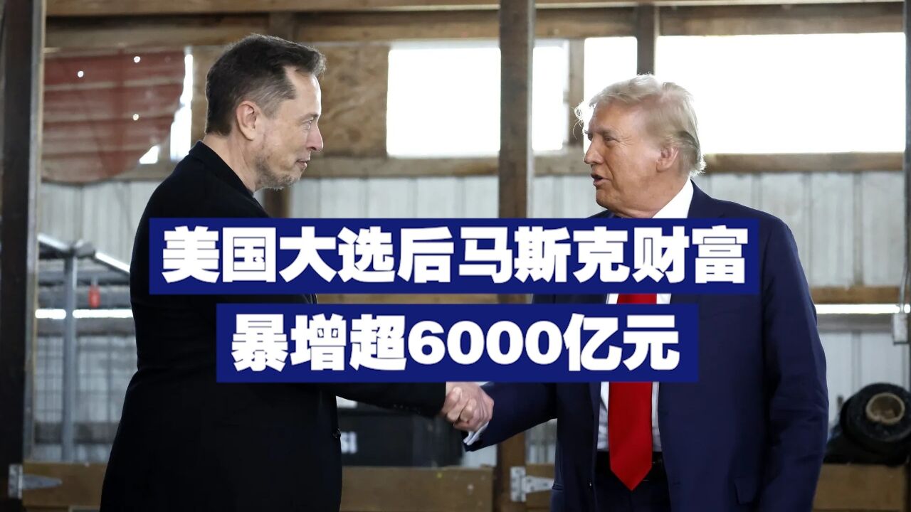 美国大选后 马斯克财富暴增超6000亿元