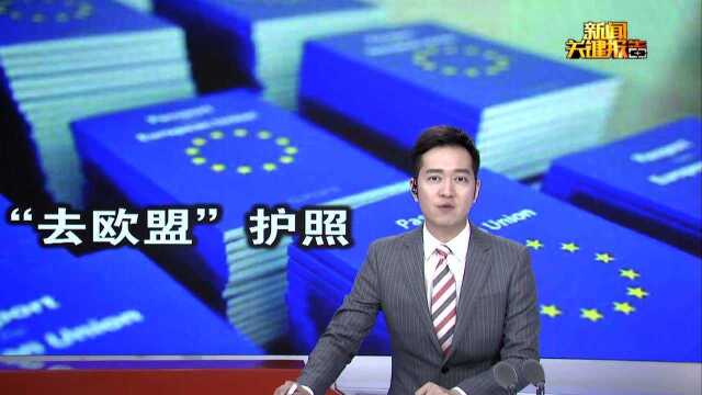 英国将签发“去欧盟”护照 欧盟签证政策暂不变