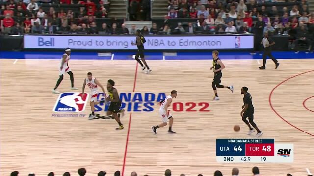 NBA季前赛：爵士vs猛龙第2节中文解说回放