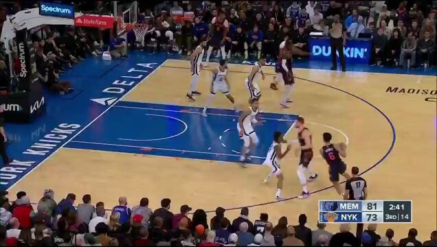 NBA常规赛：灰熊vs尼克斯英文原声全场回放