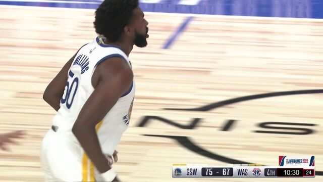 NBA季前赛：勇士vs奇才第4节中文解说回放