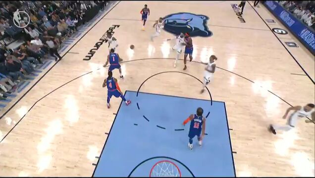  NBA常规赛：尼克斯vs灰熊第2节英文原声回放