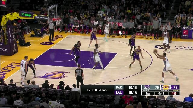 NBA常规赛：国王vs湖人中文解说全场回放