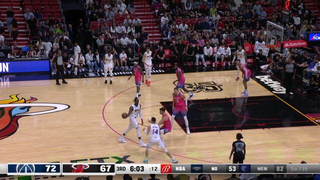 奇才107-110热火 阿德巴约38+12热火险胜奇才