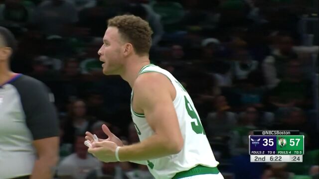 NBA常规赛：黄蜂vs凯尔特人第2节 英文解说回放