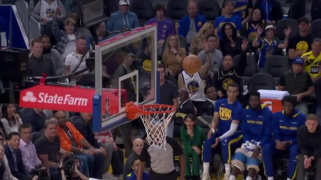 NBA常规赛：灰熊vs勇士第4节英文原声回放