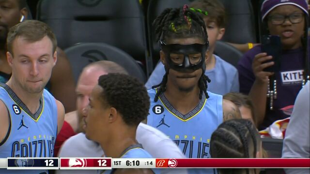 灰熊vs老鹰第1节英文原声回放