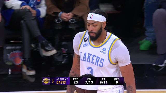 湖人vs尼克斯加时赛一英文原声回放